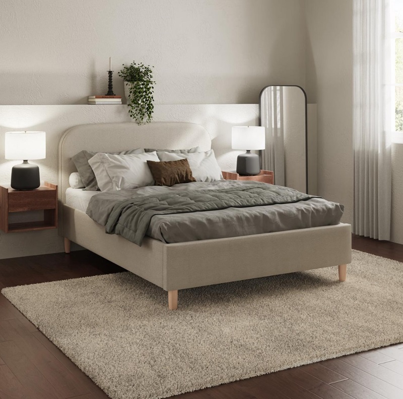 Dale Boucle King Bed